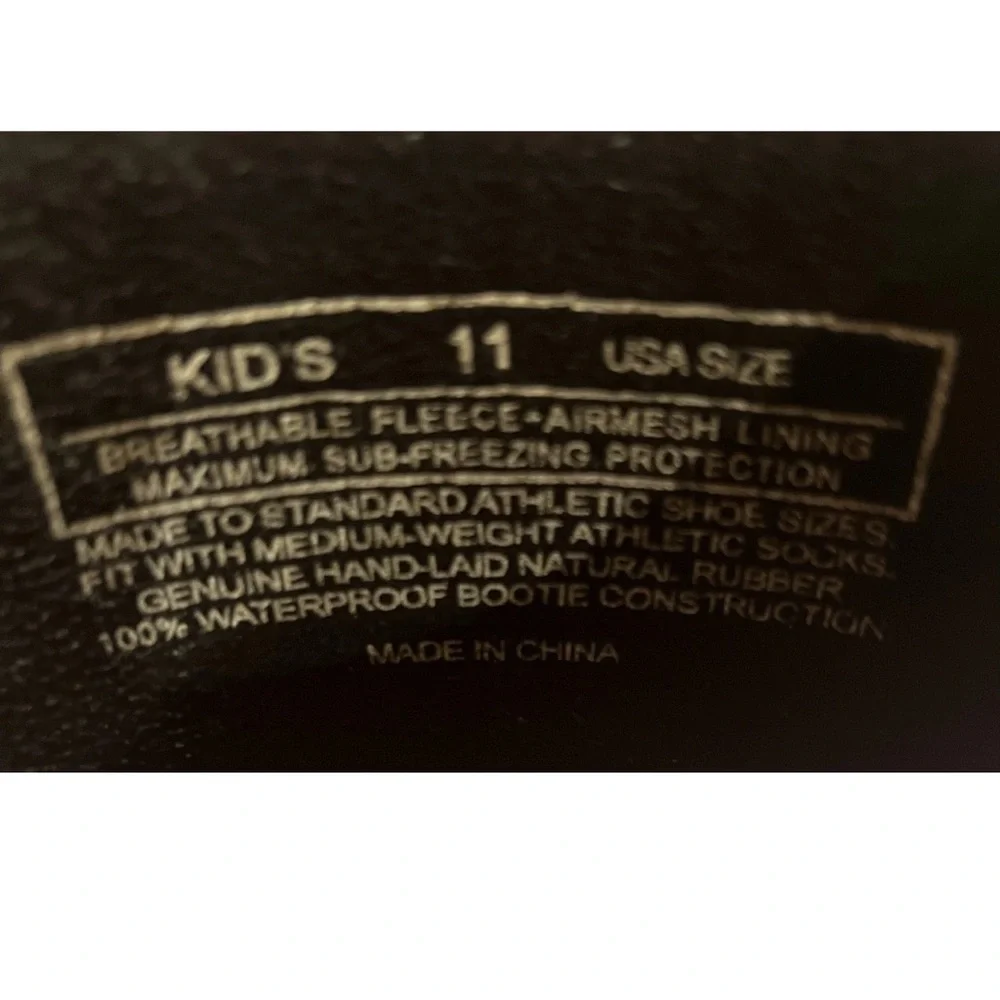 Dryshod Arctic Storm Boots Kids Black/Pink 6 Layer Protection Extreme Cold Sz 11